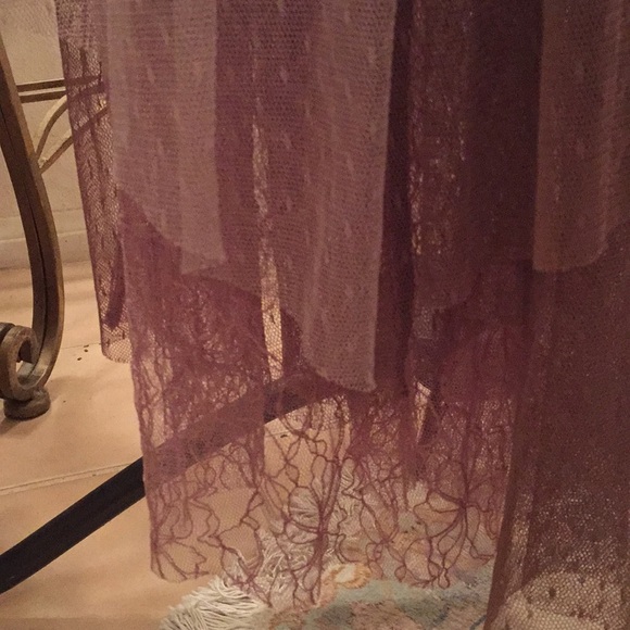 Free people beautiful sheer Midi skirt color beige - Picture 2 of 6